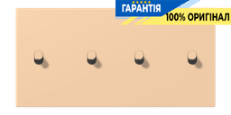 Накладка 2-полюсна для вимикача з 4 тумблерами «циліндр» горизонтальна JUNG LC12-250R0237 terre sienne claire 31 (32122)