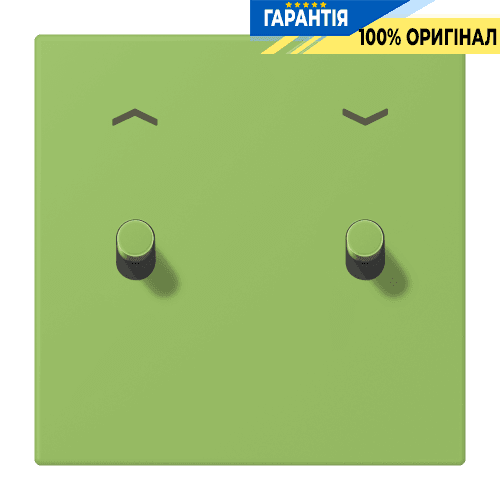 Накладка 1-позиційна для вимикача з 2 тумблерами «циліндр» зі стрілками JUNG LC12-5PR0220 vert 31 (32051)