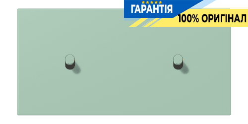 Накладка 2-позиційна для вимикача з двома тумблерами «циліндр» горизонтальна JUNG LC12-200R0217 vert anglais clair (32041)