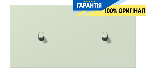 Накладка 2-позиційна для вимикача з двома тумблерами «циліндр» горизонтальна JUNG LC12-200R0218 vert anglais pâle