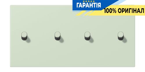 Накладка 2-полюсна для вимикача з 4 тумблерами «циліндр» горизонтальна JUNG LC12-250R0218 vert anglais pâle