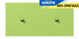 Накладка 2-позиційна для вимикача з двома тумблерами «циліндр» горизонтальна JUNG LC12-200R0221 vert clair (32052)