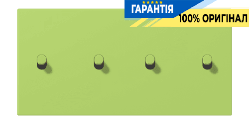 Накладка 2-полюсна для вимикача з 4 тумблерами «циліндр» горизонтальна JUNG LC12-250R0221 vert clair (32052)