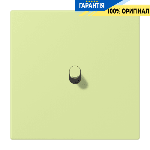 Накладка 1-полюсна для вимикача з тумблером «циліндр» JUNG LC12-0R0222 vert jaune clair (32053)