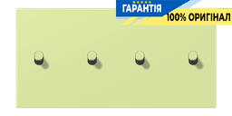 Накладка 2-полюсна для вимикача з 4 тумблерами «циліндр» горизонтальна JUNG LC12-250R0222 vert jaune clair (32053)