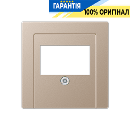 Панель аудіорозетки JUNG A569PLTCH колір шампань для підключення аудіопристроїв