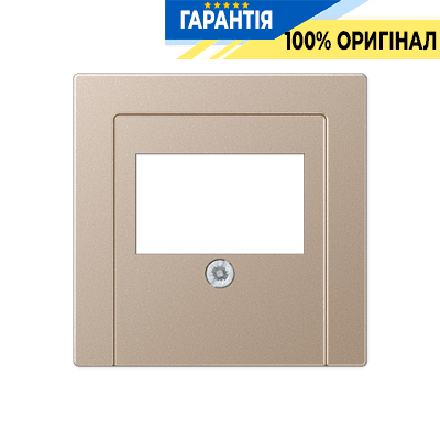 Панель аудіорозетки JUNG A569PLTCH колір шампань для підключення аудіопристроїв