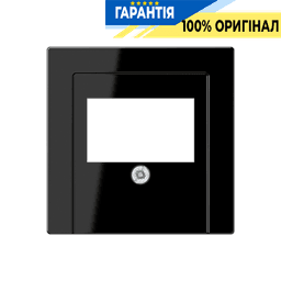 Панель аудіорозетки JUNG A569PLTSW чорного кольору для підключення аудіопристроїв