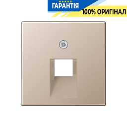 Панель розетки 1-а з TF/PC розетками JUNG A569-1PLUACH шампань
