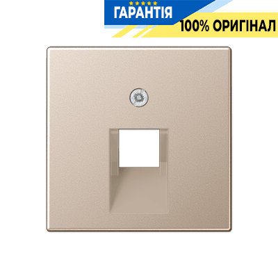 Панель розетки 1-а з TF/PC розетками JUNG A569-1PLUACH шампань
