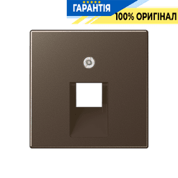 Панель розетки 1-а з TF/PC розетками JUNG A569-1PLUAMO мокко