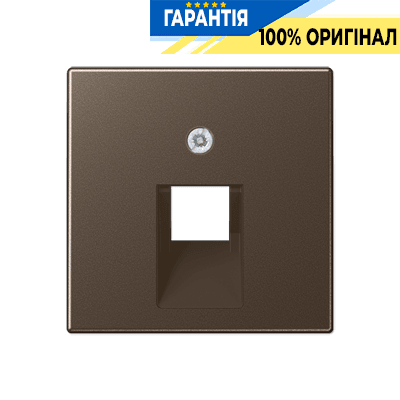 Панель розетки 1-а з TF/PC розетками JUNG A569-1PLUAMO мокко