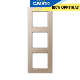 Рамка 3-постова JUNG A-Creation AC583CH дюропласт лакований шампань