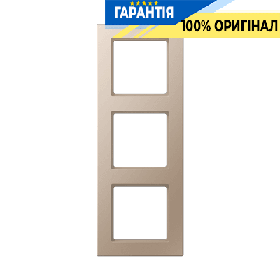 Рамка 3-постова JUNG A-Creation AC583CH дюропласт лакований шампань