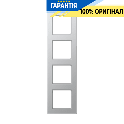 Рамка 4-постова JUNG A-Creation AC584AL з дюропласту, лакований алюміній