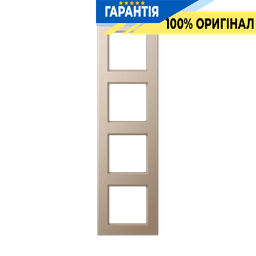 Рамка 4-постова JUNG A-Creation AC584CH дюропласт лакований шампань
