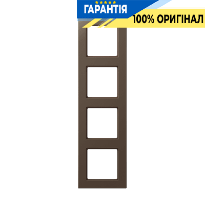 Рамка 4-постова JUNG A-Creation AC584MO дюропласт лакований мокко