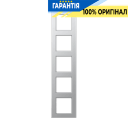 Рамка 5-постова JUNG A-Creation AC585AL дюропласт лакований алюміній