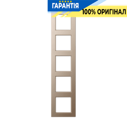 Рамка 5-постова JUNG A-Creation AC585CH дюропласт лакований шампань