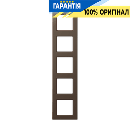 Рамка 5-постова JUNG A-Creation AC585MO дюропласт лакований мокко