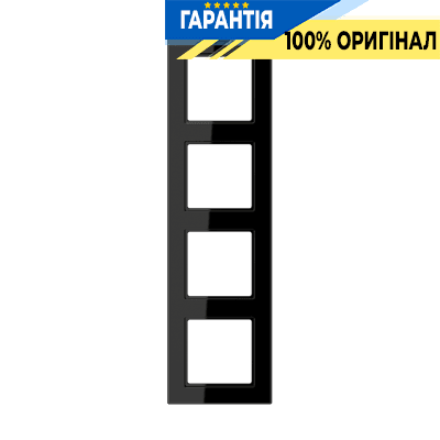 Рамка 4-постова JUNG A-Creation AC584SW дюропласт чорна