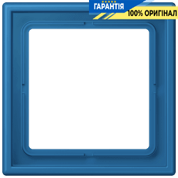 Рамка 1-постова Jung LS990 LC981211 з дюропласту, колір bleu céruléen 31 (32030)