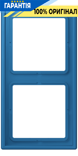 Рамка 2-постова Jung LS990 LC982211 дюропласт, колір bleu céruléen 31
