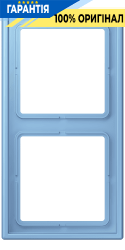 Рамка 2-постова Jung LS990 LC982256 з дюропласту, колір bleu céruléen 59