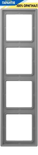 Рамка 4-постова Jung LS990 LC984203 дюропласт, колір gris 31