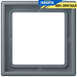Рамка 1-постова Jung LS990 LC981251 дюропласт, колір gris 59