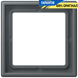 Рамка 1-постова Jung LS990 LC981202 дюропласт, колір gris foncé 31 (32010)