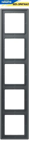 Рамка 5-постова Jung LS990 LC985202 дюропласт, gris foncé 31 (32010)