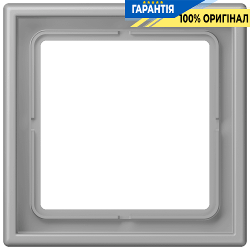 Рамка 1-местна Jung LS990 LC981204 дюропласт gris moyen (32012)