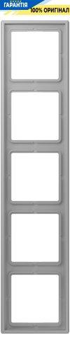 Рамка 5-постова Jung LS990 LC985204 дюропласт, колір gris moyen