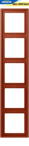 Рамка 5-постова Jung LS990 LC985232 з дюропласту, колір l'ocre rouge (32110)
