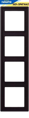 Рамка 4-постова Jung LS990 LC984248 дюропласт noir d'ivoire