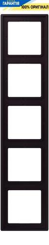 Рамка 5-постова Jung LS990 LC985248 з дюропласту, колір noir d'ivoire