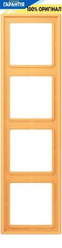 Рамка 4-постова Jung LS990 LC984254 дюропласт, колір ocre jaune clair