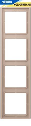 Рамка 4-постова Jung LS990 LC984240 дюропласт, колір ombre brûlée claire