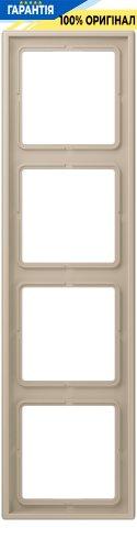 Рамка 4-постова Jung LS990 LC984243 дюропласт, колір ombre naturelle claire