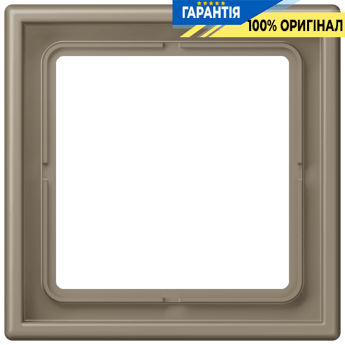 Рамка 1-местна Jung LS990 LC981242 дюропласт, колір ombre naturelle moyenne (32141)