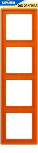 Рамка 4-постова Jung LS990 LC984260 з дюропласту, колір orange vif
