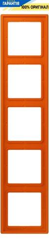 Рамка 5-постова Jung LS990 LC985260 з дюропласту, колір orange vif