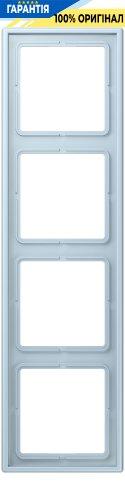 Рамка 4-постова Jung LS990 LC984208 з дюропласту, колір outremer clair (32022)