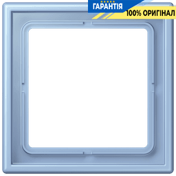 Рамка 1-постова Jung LS990 LC981207 з дюропласту, колір outremer moyen (32021)