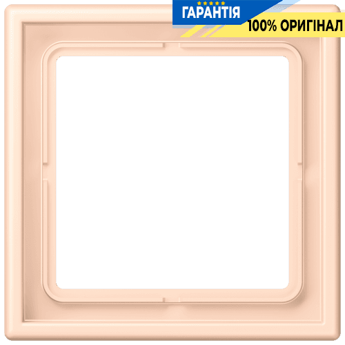 Рамка 1-местна Jung LS990 LC981228 дюропласт, колір rose pâle