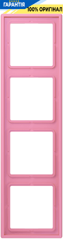 Рамка 4-постова Jung LS990 LC984246 з дюропласту, колір rose vif