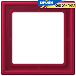 Рамка 1-постова Jung LS990 LC981229 з дюропласту, колір rouge carmin