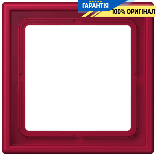 Рамка 1-постова Jung LS990 LC981229 з дюропласту, колір rouge carmin