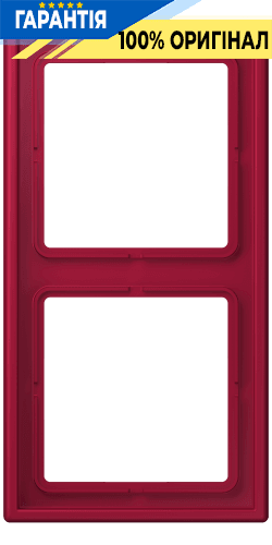 Рамка 2-постова Jung LS990 LC982229 з дюропласту, колір rouge carmin (32100)